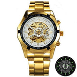Winner Watch Men Skeleton Automatic
